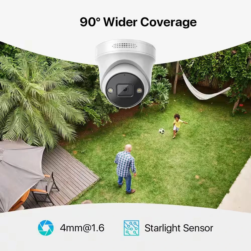 4K UHD 8-Channel 2TB Poe NVR Security Camera System with 8 8MP Wired Spotlight Cameras, Color Night Vision, 2-Way Audio — product view 4
