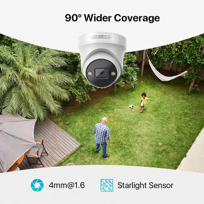 4K UHD 8-Channel 2TB Poe NVR Security Camera System with 8 8MP Wired Spotlight Cameras, Color Night Vision, 2-Way Audio — product view 4