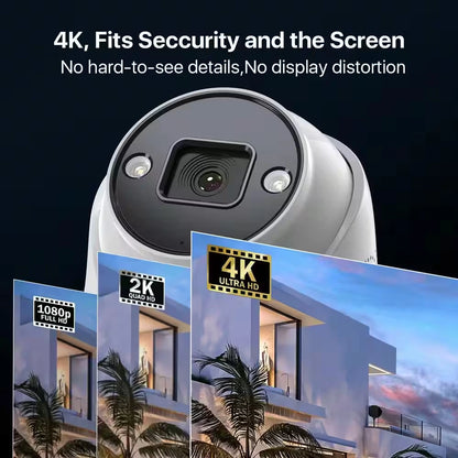 4K UHD 8-Channel 2TB Poe NVR Security Camera System with 8 8MP Wired Spotlight Cameras, Color Night Vision, 2-Way Audio — product view 9
