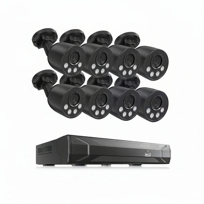 LOOCAM 4K 8-Channel POE NVR Security System with 8 IP Cameras & 2TB