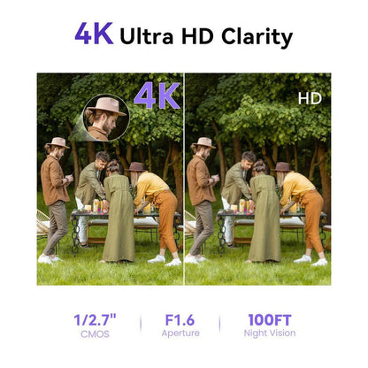 4K Ultra HD 8-Channel 8MP Poe 2TB NVR Security Camera System with 8 Wired Poe IP Cameras, Smart AI Detection — product view 3