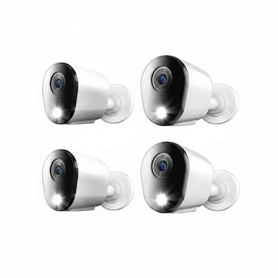 Night Owl 4K Wired Spotlight Security Cameras with 2-Way Audio, 4-Pack
