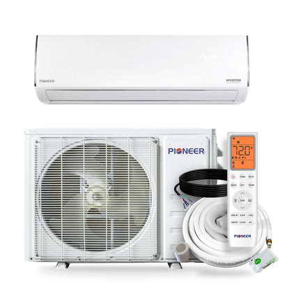 Pioneer® Diamante Essenza™ 23,000 BTU 17 SEER2 230V High-Wall Ductless Mini-Split Air Conditioner Inverter Heat Pump with 16 Ft. Kit