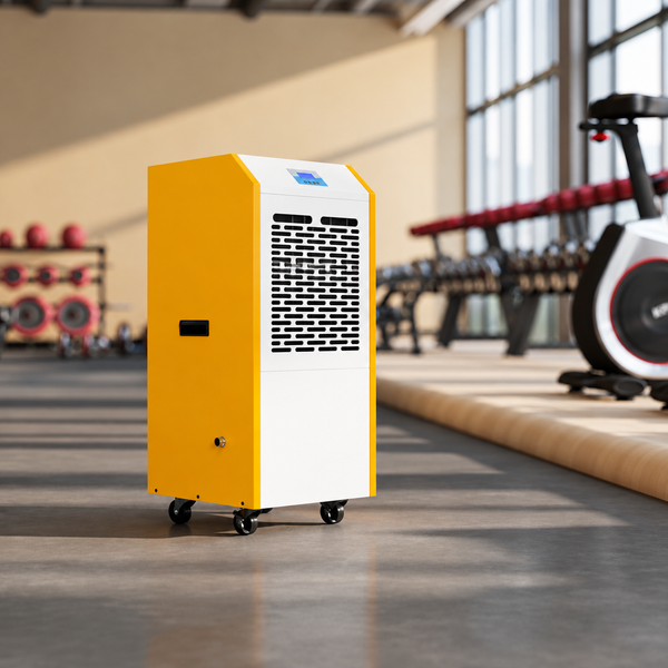 290 Pints Commercial Dehumidifier with Pump and Drain Hose for Basement Warehouse-Yellow