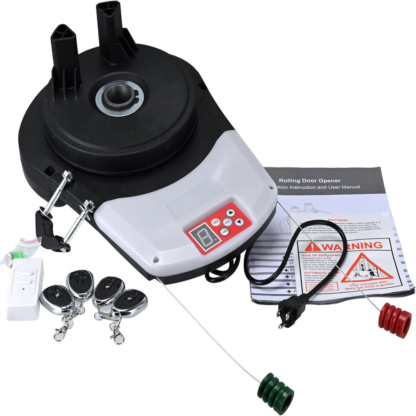 Automatic Roll up Door Opener,Commerial Garage Roller Door Opener with 4 Remote Powerful 1000N Motor 22M² Rolling OZ — product view 3