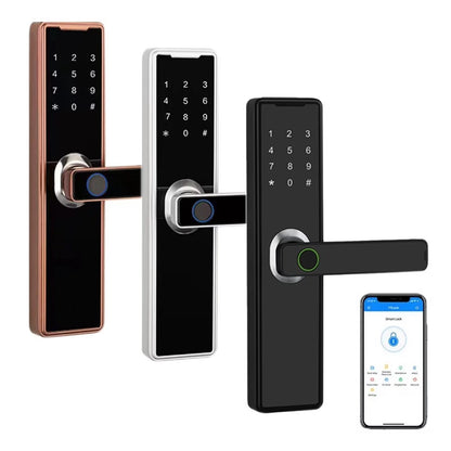 Bluetooth Fingerprint Keypad Touch for Apartment Smart Door Lock Keyless Entry Door Lock for Front Door ,Corrosion-Resistant — product view 2