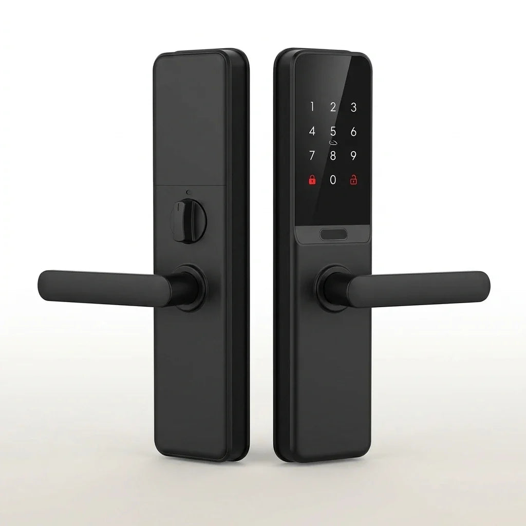 Smart Door Lock Built for Multiple Access Methods, Fingerprint Recognition, NFC Support, IP66 Waterproof