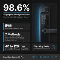 Smart Door Lock Built for Multiple Access Methods, Fingerprint Recognition, NFC Support, IP66 Waterproof — product view 6