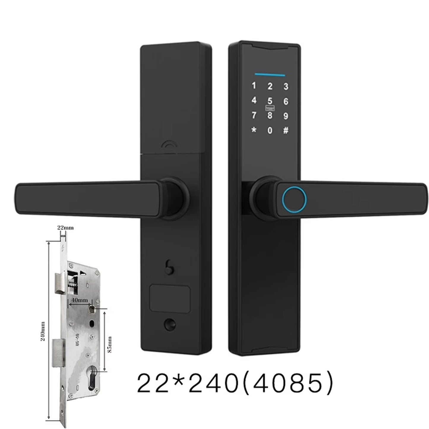 Smart Door Lock Digital Electronic Lock Smart Home Wooden Door Lock Biometric Fingerprint ,Easy to Install — product view 7